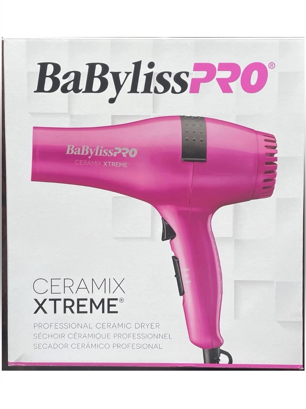 BaByliss PRO Ceramix Xtreme Hair Dryer Ceramic Professional Salon Hot Pink NEW